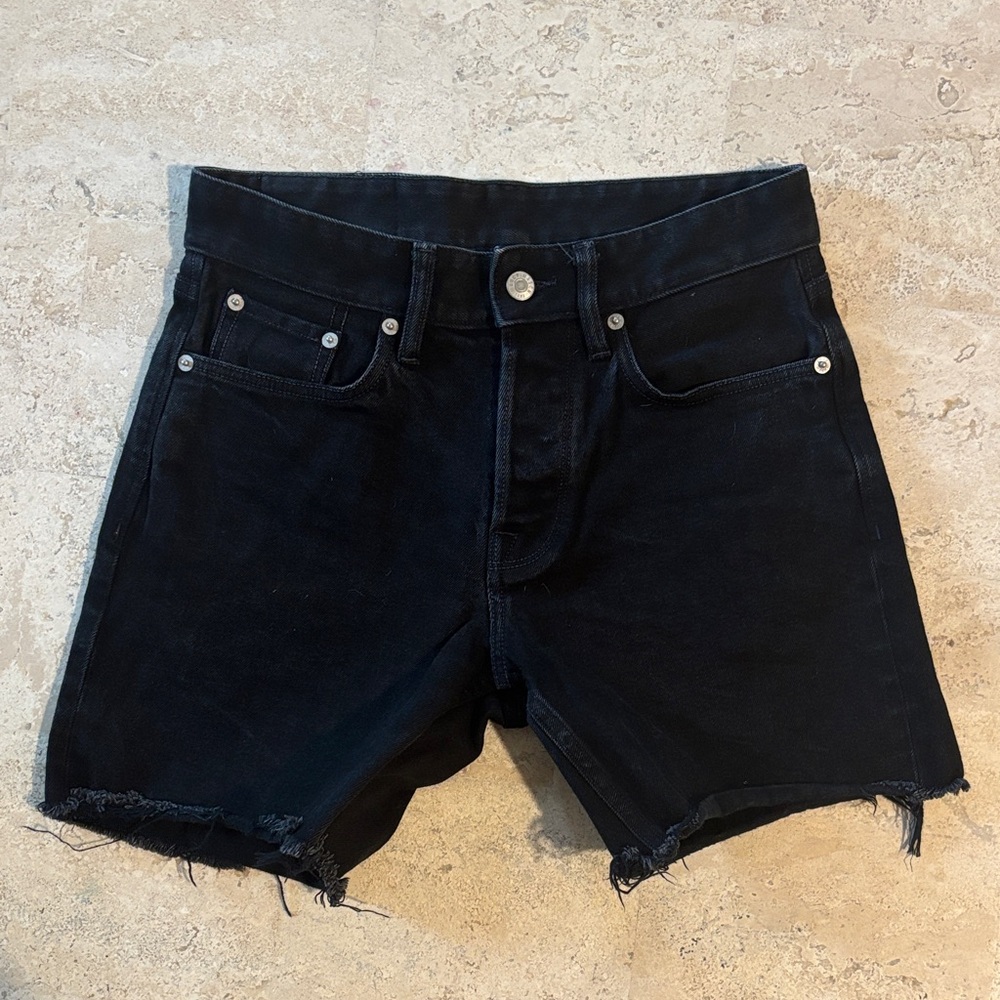 Buck Mason Dark Jean Shorts
